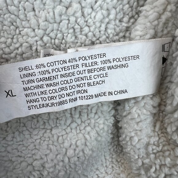 Andrea Womens Corduroy Brown Sherpa Lined Truckers Jacket Sz XL Retro Cowgirl - Picture 14 of 16